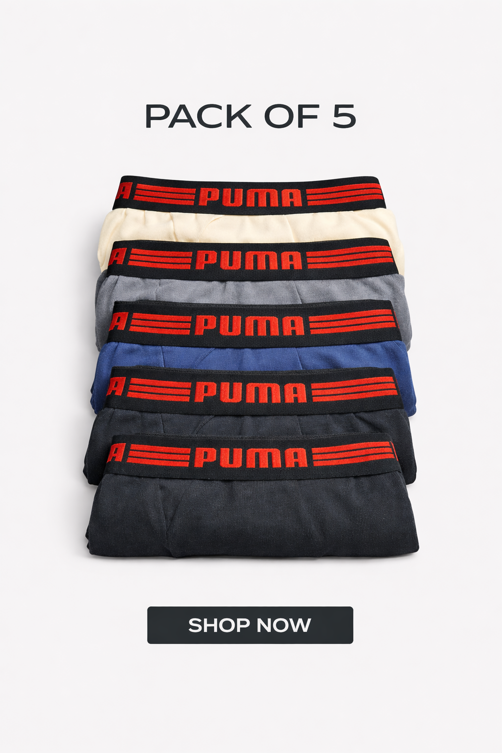Premium Boxers Packs of Five