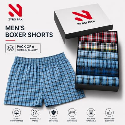 Premium Mens boxer Pack of six