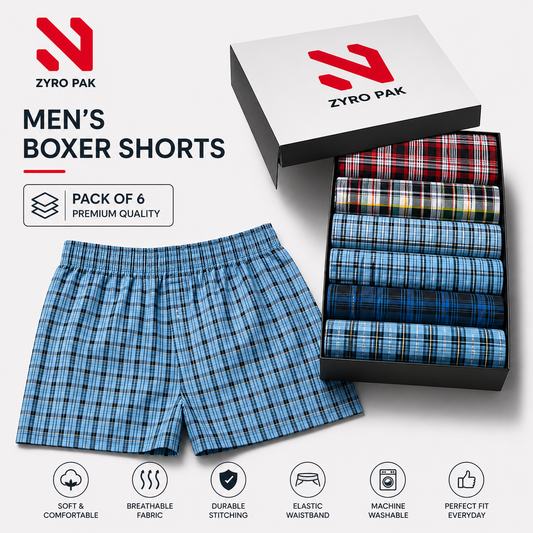 Premium Mens boxer Pack of six