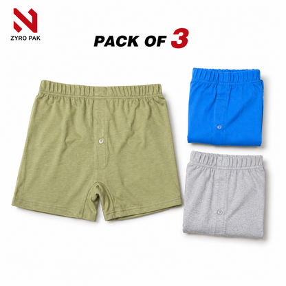 Zyro Premium Boxers export Quality Pack of 3
